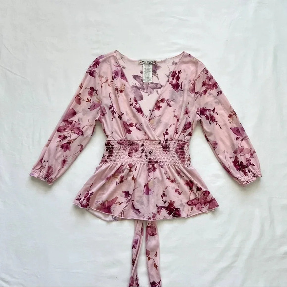 Vintage Y2K Floral Print Top - Picture 3 of 5